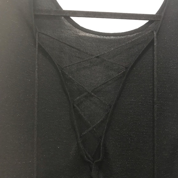 Dynamite Lace-Up Back Sweater - Picture 3 of 4